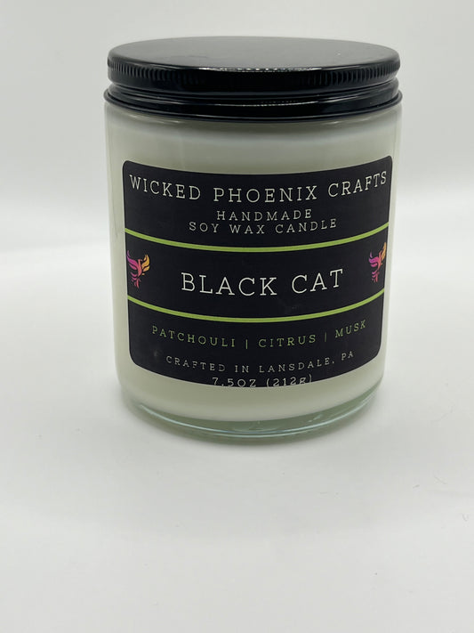 Black Cat 7.5oz Candle